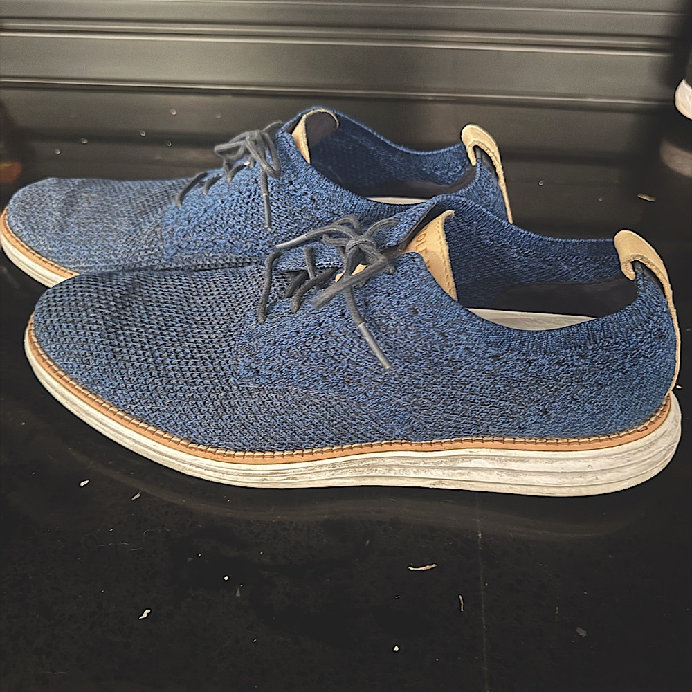 Cole Haan OriginalGrand Blue Wingtip Oxford Shoes Men's Size 10M